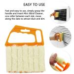 Blind Cleaner Brush , Blinds Dust Shutters , Mini Washable & Removable Window Air Conditioner Duster With 7 Slat Handheld Household Kitchen Cleaning Tools , For Awnings , Siding , Vinyl , Car , Fan