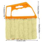Blind Cleaner Brush , Blinds Dust Shutters , Mini Washable & Removable Window Air Conditioner Duster With 7 Slat Handheld Household Kitchen Cleaning Tools , For Awnings , Siding , Vinyl , Car , Fan