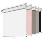 Joydeco White Cordless Roller Shades, Spring Roller Blackout Window Blinds with UV Protection, Room Darkening Window Shades and Door Blinds for Home and Office (28" W x 75" H, White)