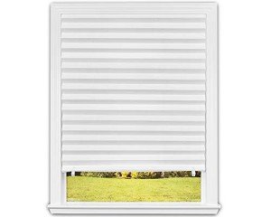 Redi Shade No Tools Original Light Filtering Pleated Paper Shade White, 36" W x 72" L, 6 Pack