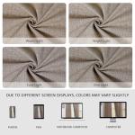 Zyvola 100% Blackout Curtains 84 inch Length 2 Panels Faux Linen Long Drapes for Bedroom Living Room Black Out Room Darkening Curtain Thermal Insulated Back Tab Rod Pocket(W52 x L84, Beige)