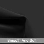 Yakamok Black Room Darkening Grommet Window Drapes Blackout Curtains Thermal Insulated Grommet Curtain Panels for Bedroom, 38W x 84L,One Pair
