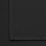 Yakamok Black Room Darkening Grommet Window Drapes Blackout Curtains Thermal Insulated Grommet Curtain Panels for Bedroom, 38W x 84L,One Pair
