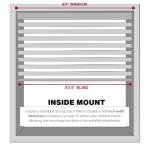 Lotus & Windoware Cordless, 2 Inch Faux Wood Blind, 34" Wide x 36" Long, Window Blinds, Blinds & Shades, Blinds for Indoor Windows, Smooth, Bright White, 34" x 36",Bright White