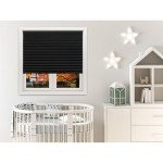 Redi Shade No Tools Original Blackout Pleated Paper Shade Black, 36" W x 72" L, 6 Pack