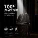 MIULEE 90 Inches Linen Textured Curtains for Bedroom 100% Blackout Thermal Insulated Natural Beige Grommet Room Darkening Curtains & Drapes Luxury Decor for Living Room Nursery 52 x 90 Inch (2 Panels)