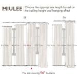 MIULEE 100% Blackout Curtains 96 Inch Long 2 Panels Set for Bedroom, Thick Faux Linen Black Out Curtain Room Darkening Back Tab Pleated Floor to Ceiling Window Drapes with Hooks for Living Room, Birch