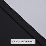 COSVIYA Grommet Ombre Room Darkening Curtains 63 inch Length, Black and Greyish White Gradient Drapes Light Blocking Insulated Thermal Window Curtains for Bedroom/Living Room,2 Panels,52x63 inches