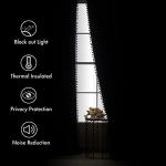 MIULEE Dry Rose Pink Pom Pom Velvet Curtains for Bedroom/Living Room Darkening Thermal Insulating 84 Inches Long Blackout Curtains with Rod Pocket for Girls Room/Nursery/Home Theater Set of 2