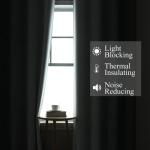 Estelar Textiler Grey and Greyish White Blackout Curtains & Drapes for Bedroom,Thermal Insulated Ombre Blackout Drapes,Full Room Darkening Energy Saving Gray Curtains for Living Room,52Wx84L,2 Panels