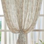 jinchan Linen Floral Curtains for Living Room with Printed Flower 84 Inches Long Light Filtering French Country Back Tab Rod Pocket Taupe Window Curtain Set Farmhouse Drapes 2 Panels Taupe