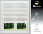 Redi Shade No Tools Original Light Filtering Pleated Paper Shade White, 36" W x 72" L, 6 Pack