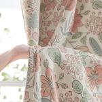 jinchan Nursery Curtains 95% Blackout Pink Floral Curtains for Girls Room, 84 Inch Length Farmhouse Drapes for Bedroom Living Room Darkening Window Treatment Grommet Top Set of 2 Panels