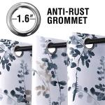 H.VERSAILTEX Blackout Curtains for Bedroom 63 Inch Long Thermal Insulated Room Darkening Grommet Window Curtains for Living Room, 2 Panels, Vintage Classical Floral Printing Bluestone and Taupe