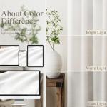 Cream Linen Blackout Curtains 84 inch Length 2 Panels Set for Bedroom Thermal Insulated 100% Blackout Linen Drapes Back Tab Neutral Rustic Farmhouse Block Out Room Darkening Window Curtains Ivory