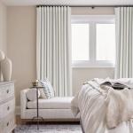 Cream Linen Blackout Curtains 84 inch Length 2 Panels Set for Bedroom Thermal Insulated 100% Blackout Linen Drapes Back Tab Neutral Rustic Farmhouse Block Out Room Darkening Window Curtains Ivory