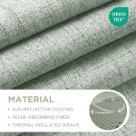 Joydeco Blackout Curtains for Bedroom - 84 Inch Long 100% Light Blocking 2 Panels Sage Green Drapes, Thermal Insulated Room Darkening Curtains, Linen Textured for Living Room, Rod Pocket & Back Tabs