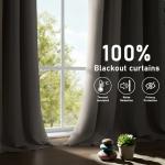 XOGUIBO Boho Blackout Curtains for Bedroom 84 inch Long 2 Panels Mid Century Black Out Curtains for Living Room Grommet Thermal Insulated Room Darkening Window Drapes Patterned