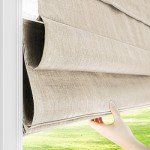 CHICOLOGY Roman Shades for Windows , Window Treatments , Roman Shades , Roman Window Shades , Room Darkening Shades , Window Shades , 31"W X 64"H , Belgian Flax (Privacy & Light Filtering)