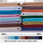 Yakamok Soft and Smooth Blackout Curtains for Bedroom - Grommet Thermal Insulated Room Darkening Curtains for Living Room, Set of 2 Panels (52 x 84Inch, Light Grey)