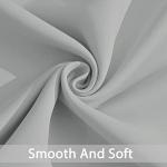 Yakamok Soft and Smooth Blackout Curtains for Bedroom - Grommet Thermal Insulated Room Darkening Curtains for Living Room, Set of 2 Panels (52 x 84Inch, Light Grey)