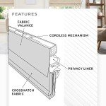 CHICOLOGY Roman Shades for Windows , Window Treatments , Roman Shades , Roman Window Shades , Room Darkening Shades , Window Shades , 31"W X 64"H , Belgian Flax (Privacy & Light Filtering)