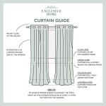EXCLUSIVE HOME Chateau Striped Faux Silk Grommet Top Curtain Panel Pair, 54"x84", Black Pearl