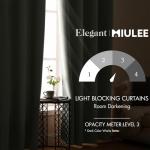 MIULEE Room Darkening Curtains Thermal Insulated Drapes Solid Window Treatment Set Grommet Top Light Blocking Blackout Curtain for Living Room/Bedroom 2 Panels 52 x 84 inch Sage Green