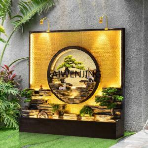 HLZ rockery fountain ornament villa living room water curtain wall running water screen landscape