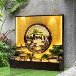HLZ rockery fountain ornament villa living room water curtain wall running water screen landscape