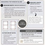 Lotus & Windoware Cordless, 2 Inch Faux Wood Blind, 34" Wide x 36" Long, Window Blinds, Blinds & Shades, Blinds for Indoor Windows, Smooth, Bright White, 34" x 36",Bright White