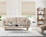 CHICOLOGY Roman Shades for Windows , Window Treatments , Roman Shades , Roman Window Shades , Room Darkening Shades , Window Shades , 31"W X 64"H , Belgian Flax (Privacy & Light Filtering)