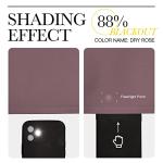 NICETOWN Dry Rose Blackout Curtains for Bedroom (1 Pair, 42 x 63 inches), Farmhouse Thermal Insulated Room Darkening Drapes for Windows