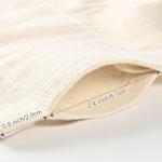 ASPMIZ Cotton Linen Kitchen Valance Curtains, Boho Rustic Button Linen Valances for Windows Farmhouse, Green Stripe Valance Window Treatment Tiers, Rod Pocket Window Valances for Cafe, 52 x 18 Inch