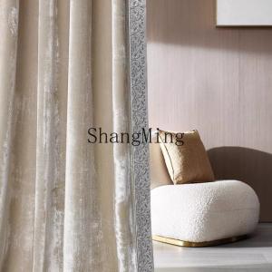 ZYY light luxury white silk high-end living room bedroom villa high window curtain