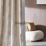 ZYY light luxury white silk high-end living room bedroom villa high window curtain