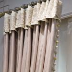 French Window Balcony Bay Window Partition Pink Jacquard Lace Splicing Thickened Curtains for Living Room Bedroom