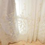 French Window Balcony Bay Window Partition Pink Jacquard Lace Splicing Thickened Curtains for Living Room Bedroom