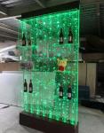 Water curtain wall, wine cabinet, screen, living room decoration,  partition, water acrylic bubble wall, colorful lig on sale