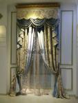 ZYY retro high-end embroidery living room embroidery new Chinese bedroom luxury curtains
