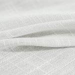 FMFUNCTEX Sliding Door Curtains White Linen Sheer Curtains 84" Living Room 100" Width Extra Wide Patio Glass Door Panel Room Divider Bedroom Drapes Large Semi Sheer Window Panels Grommet Top 1 Panel