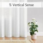 FMFUNCTEX Sliding Door Curtains White Linen Sheer Curtains 84" Living Room 100" Width Extra Wide Patio Glass Door Panel Room Divider Bedroom Drapes Large Semi Sheer Window Panels Grommet Top 1 Panel
