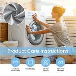 American Linen 3 Piece Sequin Embroidered Window Curtain Set – Valance and Tiers – Kitchen, Living Room, or Bathroom Curtains