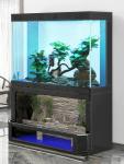 Water curtain wall fish tank living room large aquarium screen ecological landscaping without changing water
