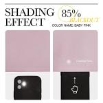 NICETOWN Nursery Essential Thermal Insulated Solid Grommet Top Blackout Curtains/Drapes (1 Pair, 42 x 63 inches in Baby Pink)