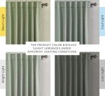 H.VERSAILTEX Blackout Curtains Thermal Insulated Window Treatment Panels Room Darkening Blackout Drapes for Living Room Back Tab/Rod Pocket Bedroom Draperies, 52 x 84 Inch, Light Sage, 2 Panels