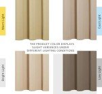 NICETOWN Thermal Insulated Grommet Room Darkening Curtains/Draperies/Panels for Bedroom (2 Panels, W42 x L63 inches, Biscotti Beige)