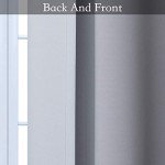SimpleHome Ombre Room Darkening Curtains for Bedroom, Gradient Black to Grey White Light Blocking Thermal Insulated Grommet Window Curtain/Drapes for Living Room,2 Panels, 52x84 inches Length