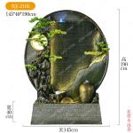 D06 Water curtain wall,running water screen,rockery landscape,outdoor living room decoration,courtyard circulating water ornamen