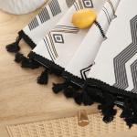 ColorBird 100% Boho Blackout Curtains 2 Panels 84 Inch Black White Western Southwest Aztec Thermal Black Out Patterned Curtain Drapes for Living Room Bedroom